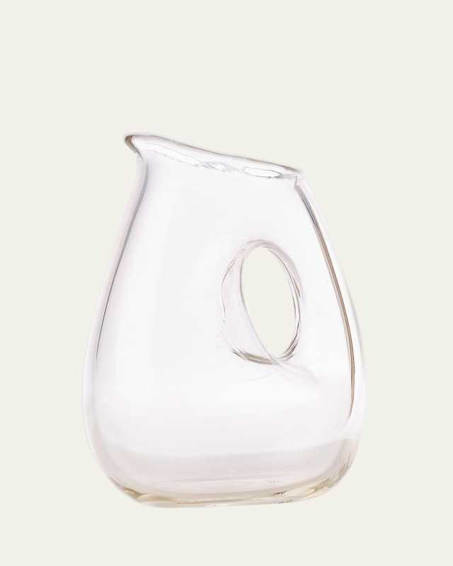 Glass Jug With Cut-Out Handle